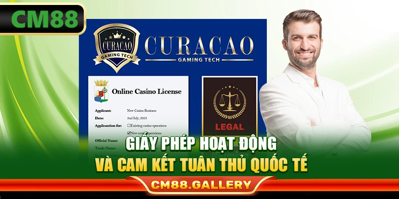 Giấy phép hoạt động và cam kết tuân thủ quốc tế